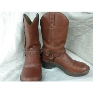Durango® Women's Brown Leather Dream Harness Boot w/beaded accent tassel Sz 8